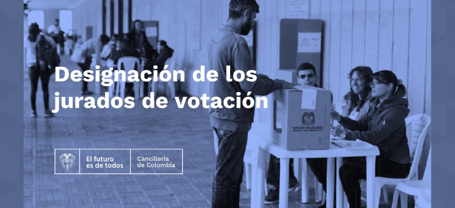 Designación de los jurados de votación en el Consulado de Colombia en Jakarta para las Elecciones Presidenciales 2022